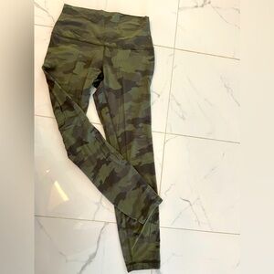 Lululemon High rise Align leggings. Camo